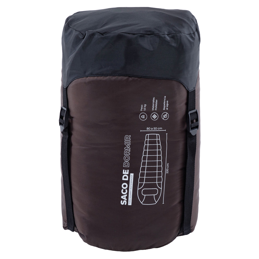 Bolsa de Dormir -4 / 0 / 8°C  Aconcagua Marrón