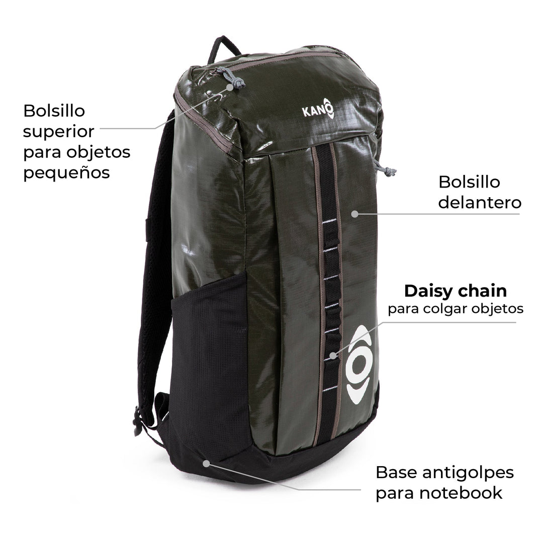 Mochila Outdoor 25L Andes Verde