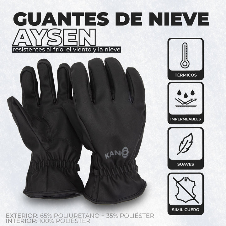 Guantes de Nieve Simil Cuero Aysen