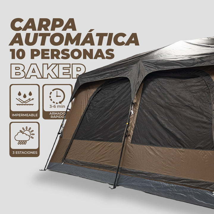 PREVENTA Carpa Automática con Luce BAKER 10 Personas