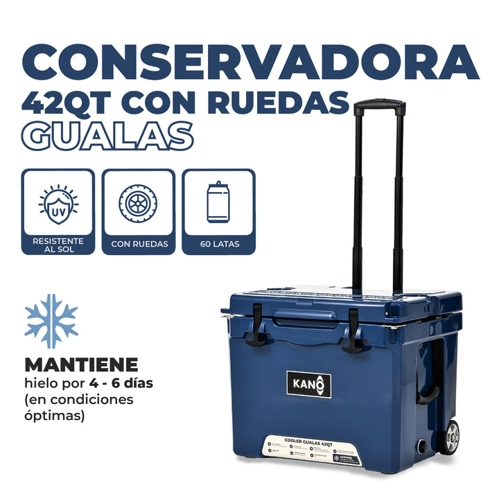 Conservadora Rígida con Ruedas GUALAS 42QT
