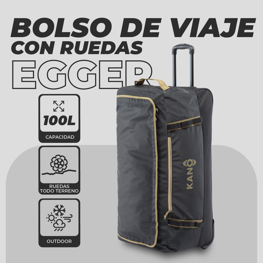 Combo Mochila Andes + Bolso con Ruedas Egger