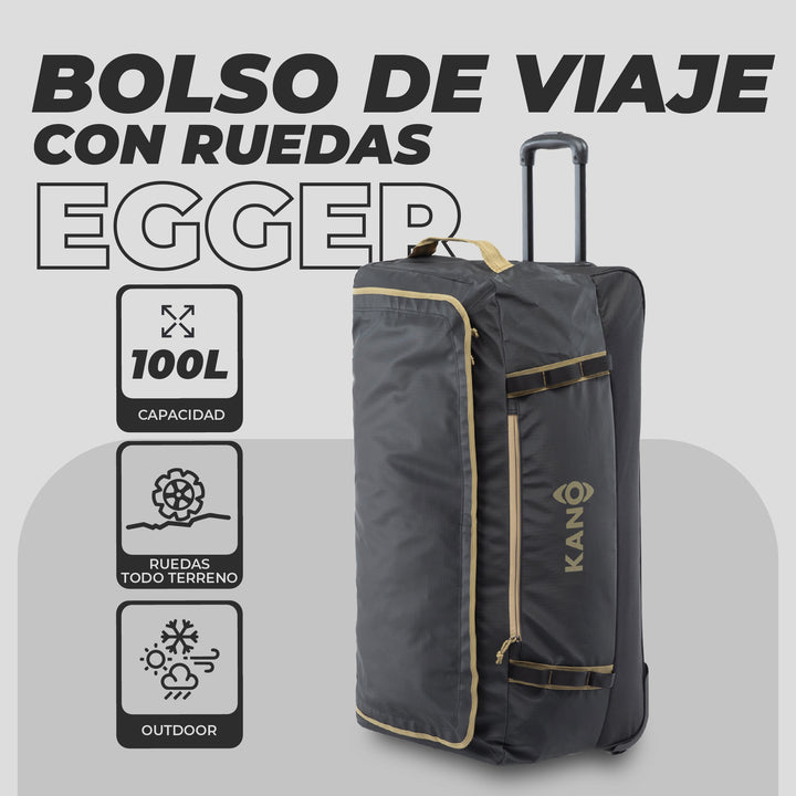 Combo Mochila Andes + Bolso con Ruedas Egger