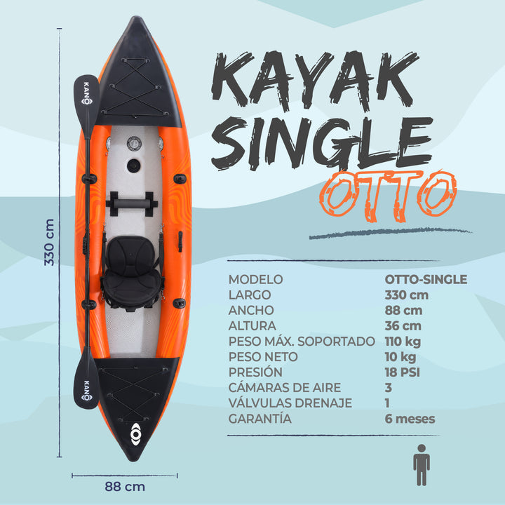PREVENTA Kayak Inflable OTTO SINGLE