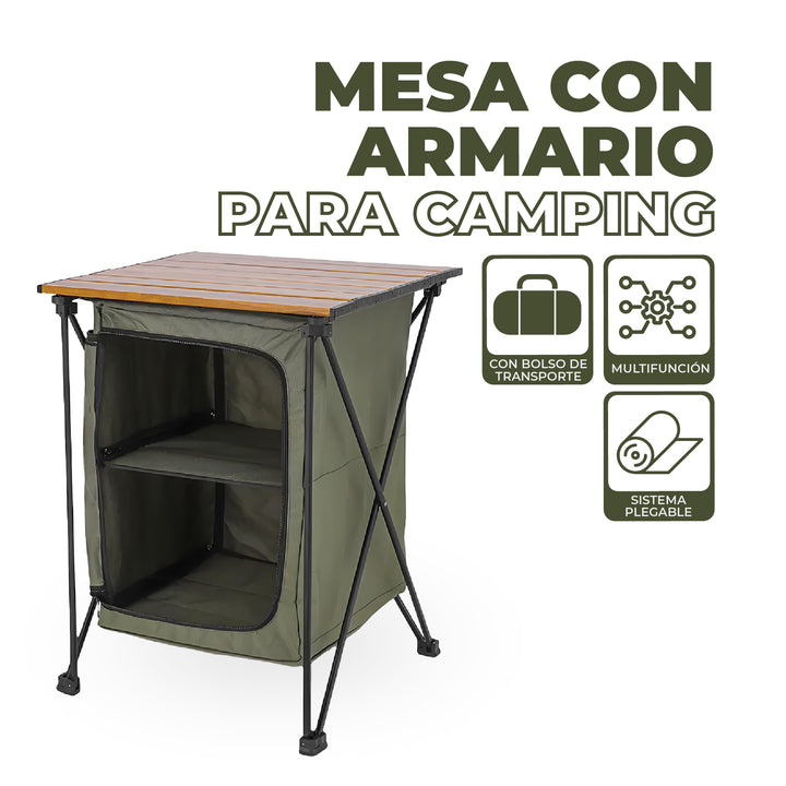 Mesa con Armario Organizador 2 en 1