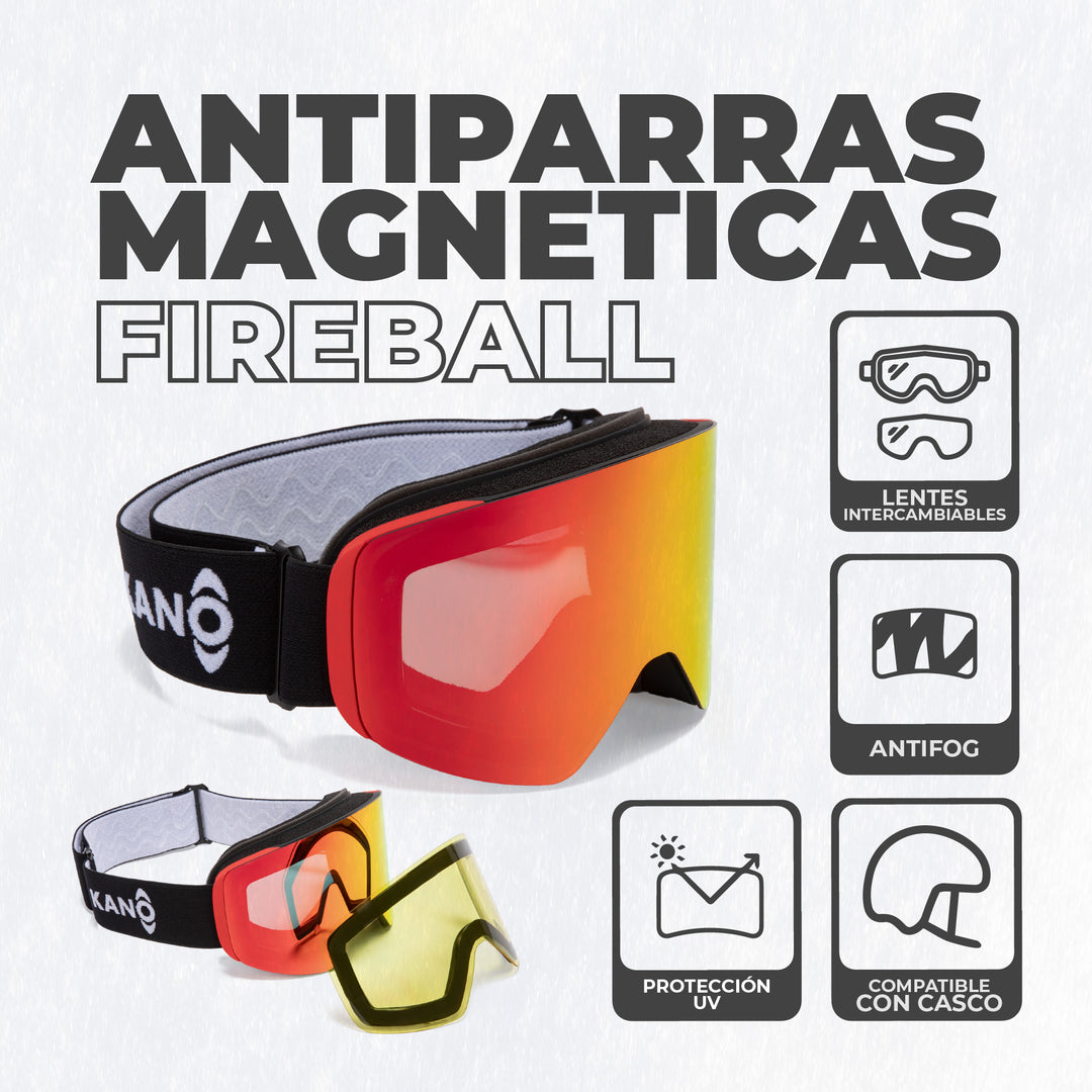 Antiparras de Nieve Magnéticas Fireball