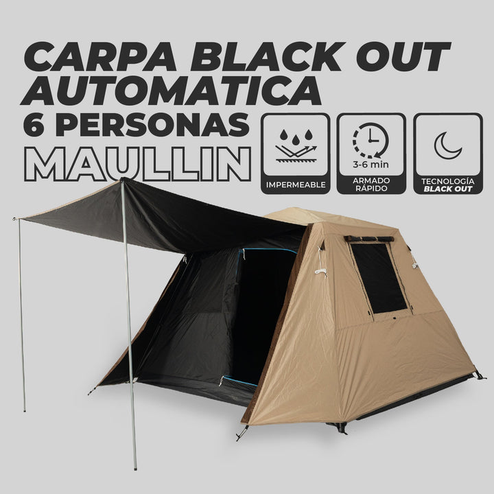 PREVENTA Carpa Automática Black Out Maullin 6 Personas