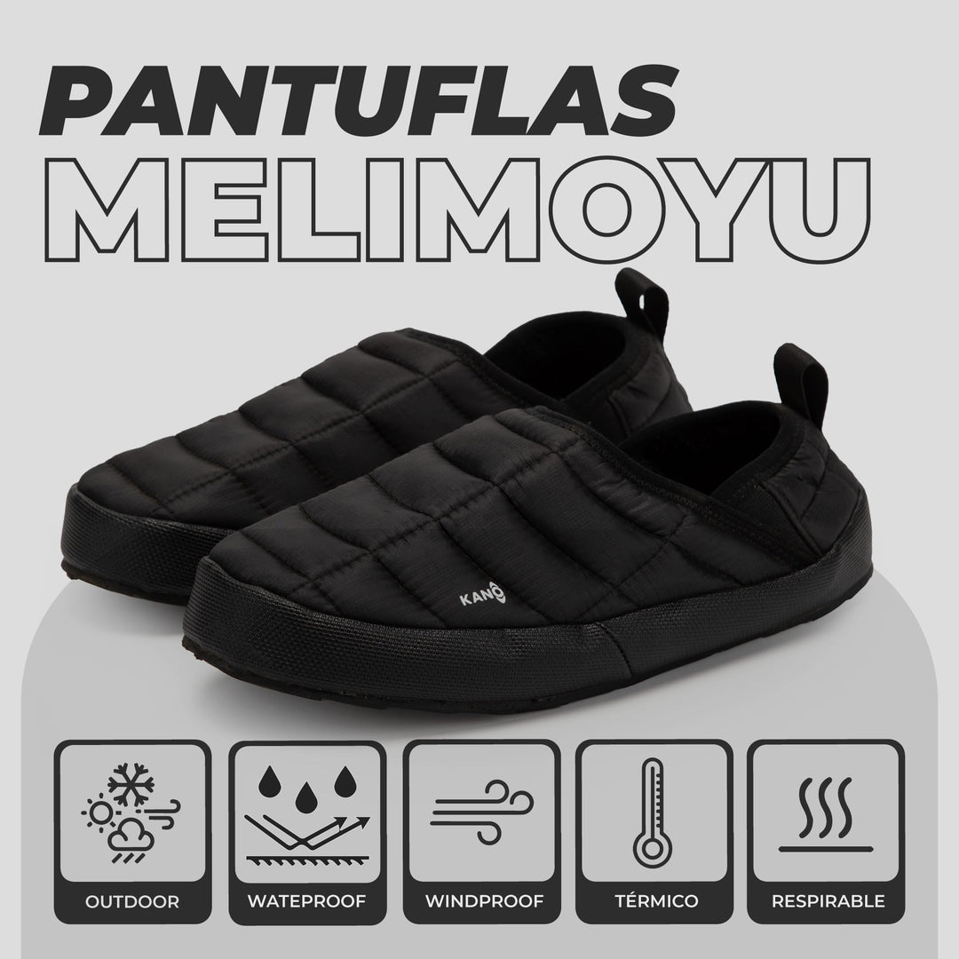 Pantuflas Outdoor Melimoyu Negro