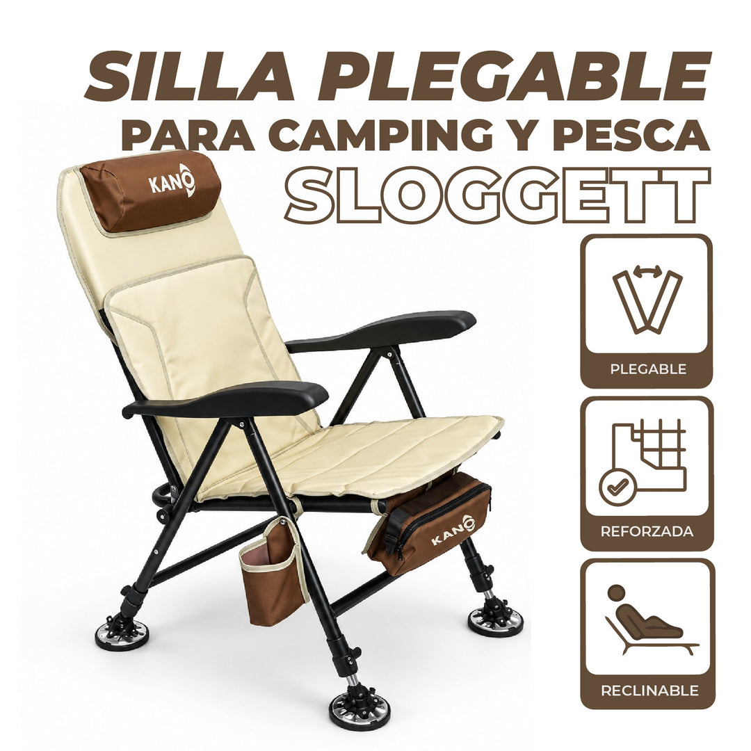 Silla de Camping Reclinable Sloggett