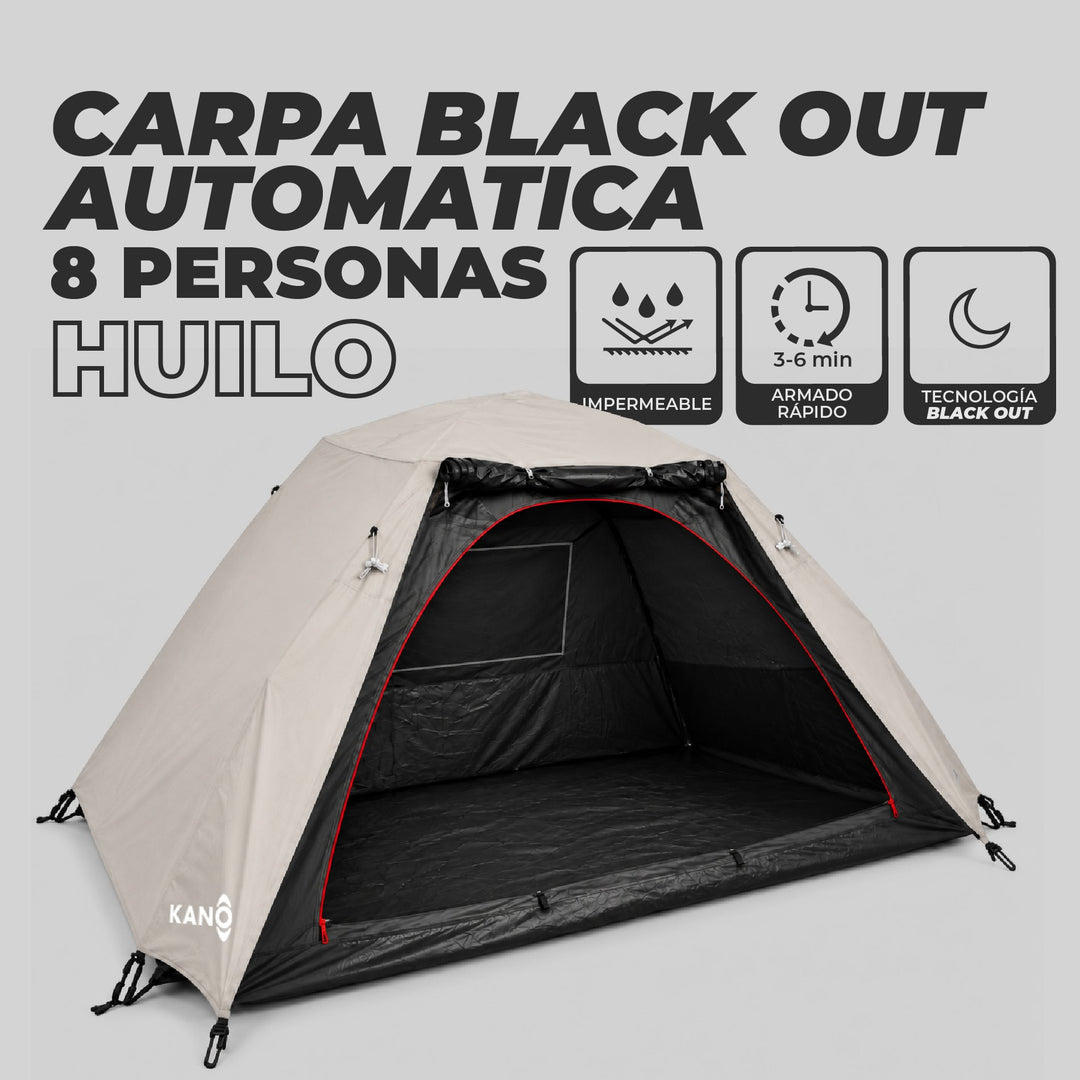 PREVENTA Carpa Automática Black Out Huilo 8 Personas