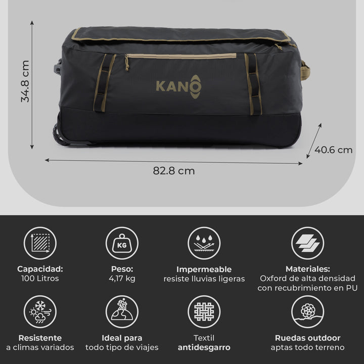Combo Mochila Andes + Bolso con Ruedas Egger