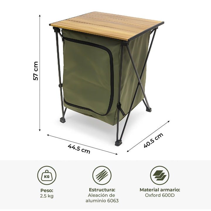 Mesa con Armario Organizador 2 en 1