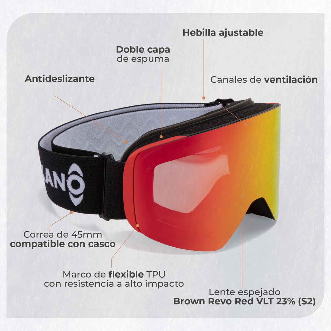 Antiparras de Nieve Magnéticas Fireball