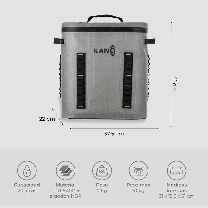 Mochila Térmica Conservadora 20L Grey