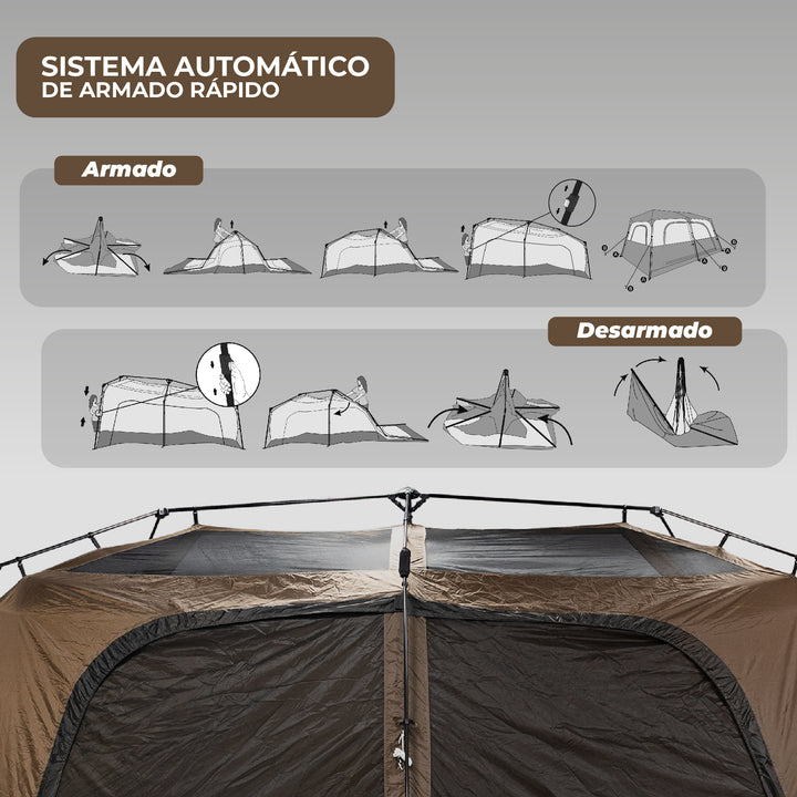 PREVENTA Carpa Automática con Luce BAKER 10 Personas