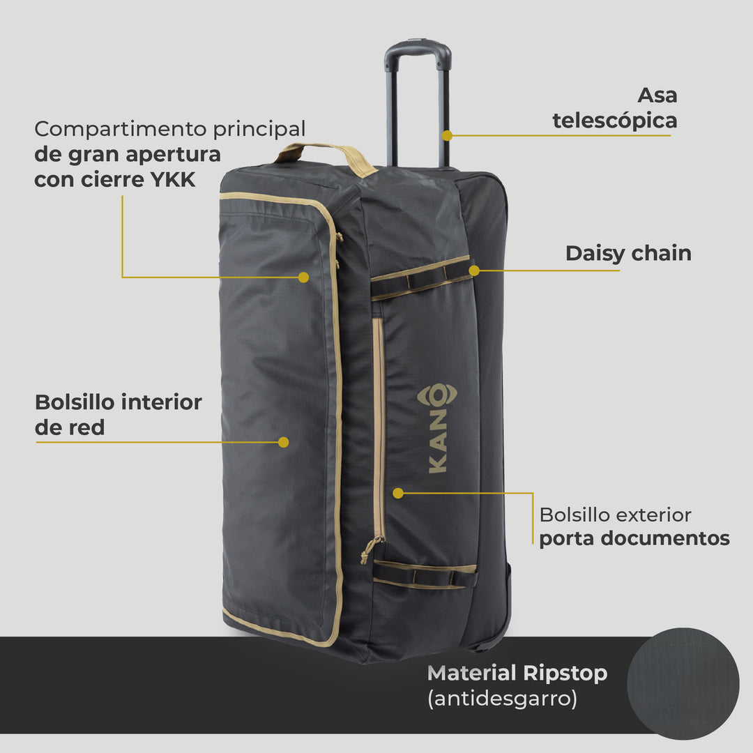 Combo Mochila Andes + Bolso con Ruedas Egger