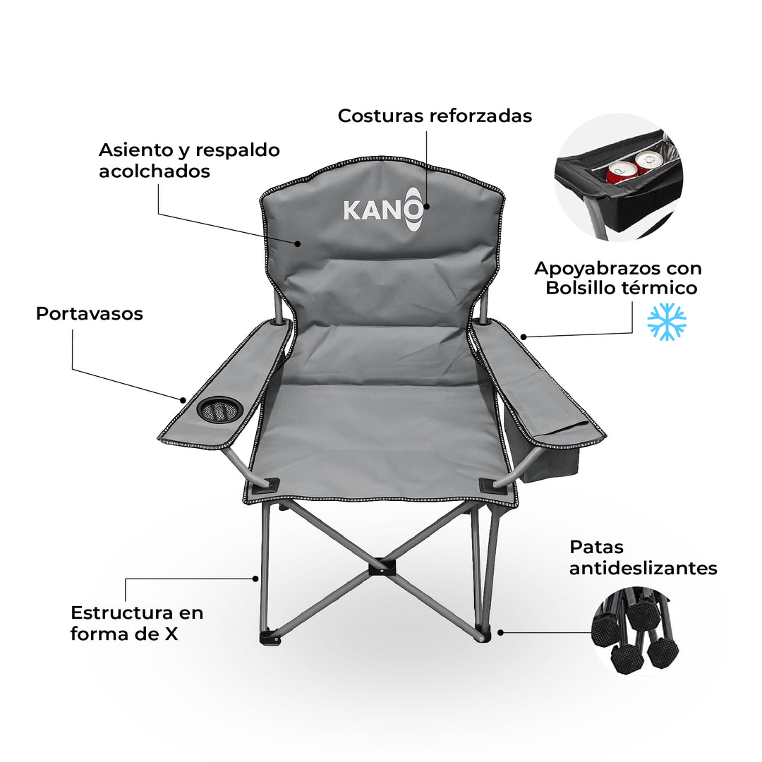 Silla Plegable para Camping Cucao
