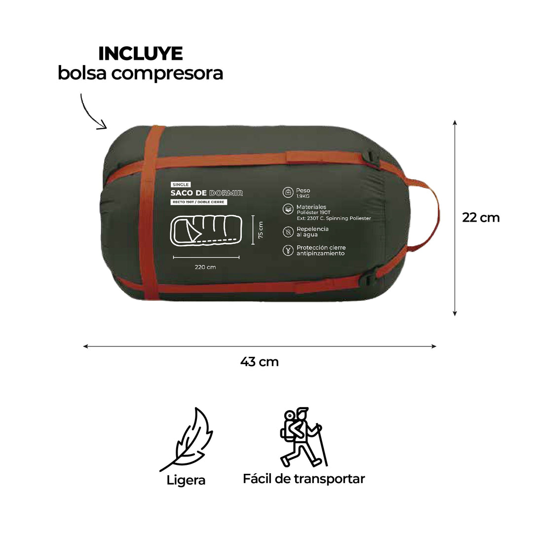 Bolsa de Dormir 5° / 15° / 25° Lanin