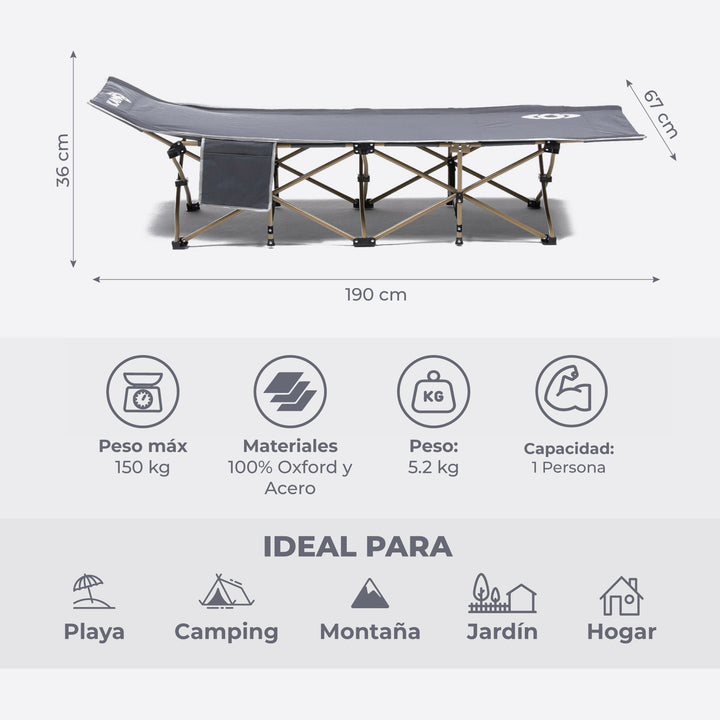 Catre Plegable Para Camping Dickson