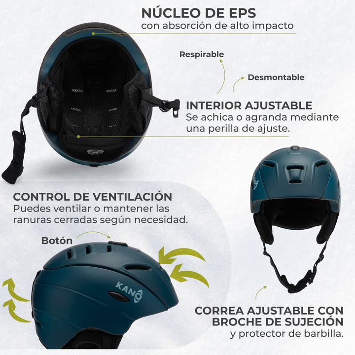 Combo Casco Patrol +  Antiparras CEDAR