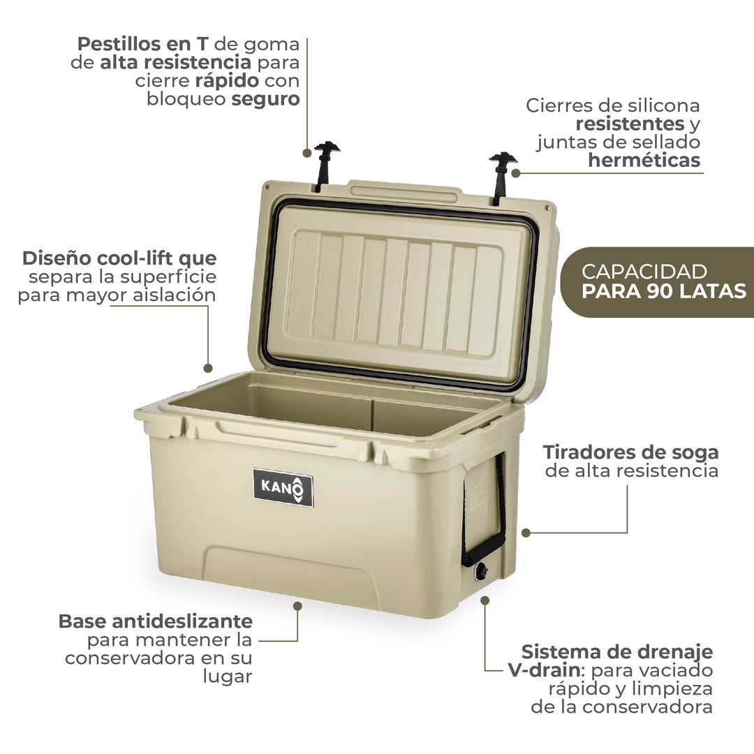 Conservadora Rígida San Rafael 65QT Beige