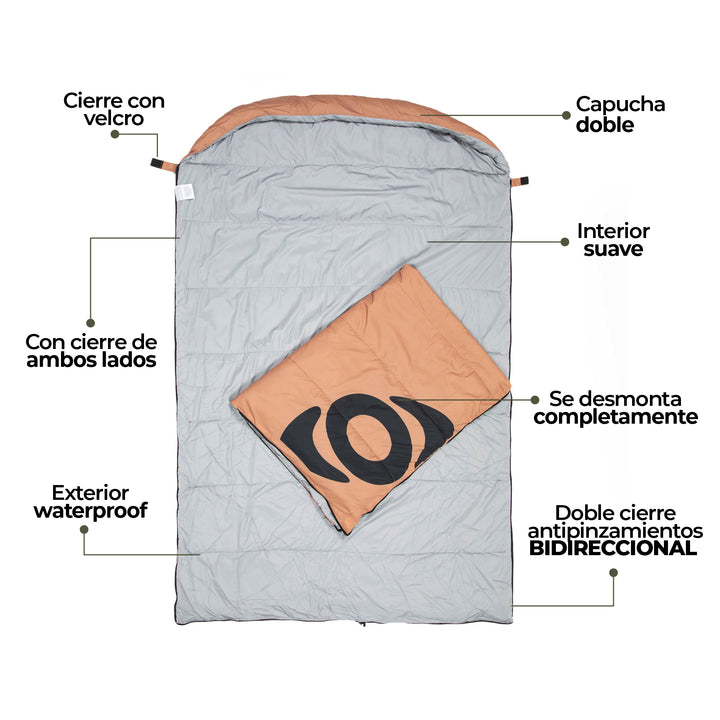 Bolsa de Dormir Doble Waterproof Provincia
