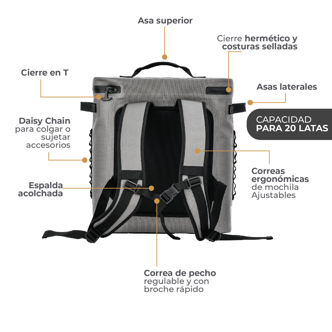 Mochila Térmica Conservadora 20L Grey