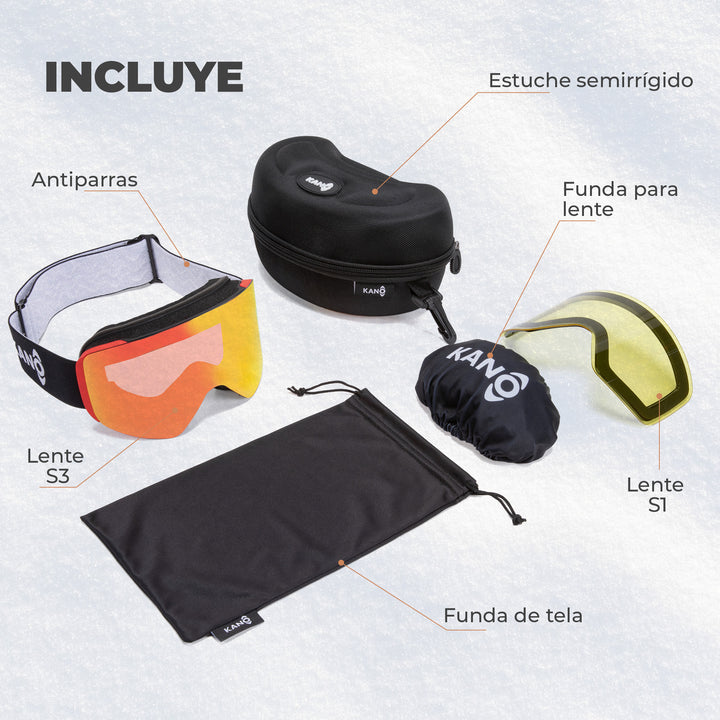 Antiparras de Nieve Magnéticas Fireball