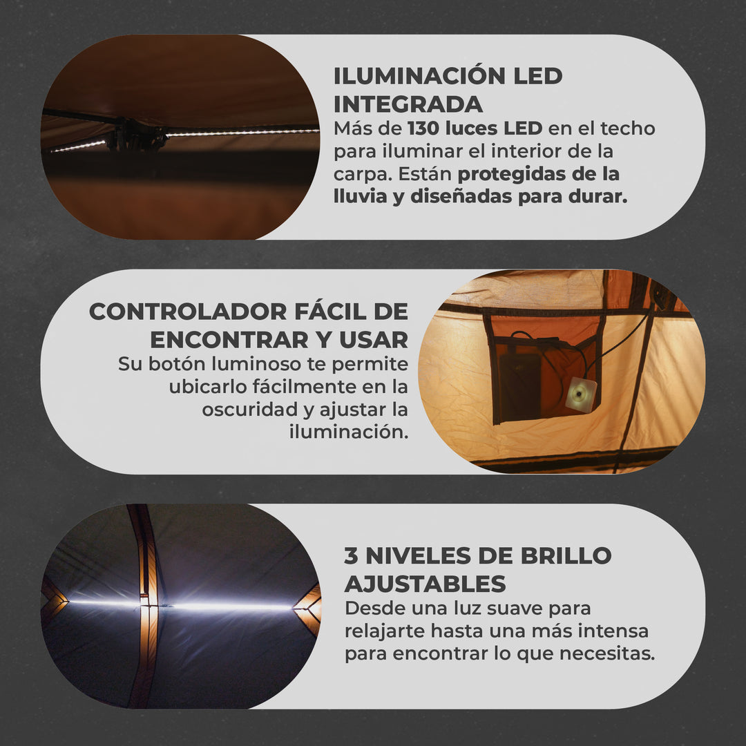 PREVENTA Carpa Automática con Luce BAKER 10 Personas