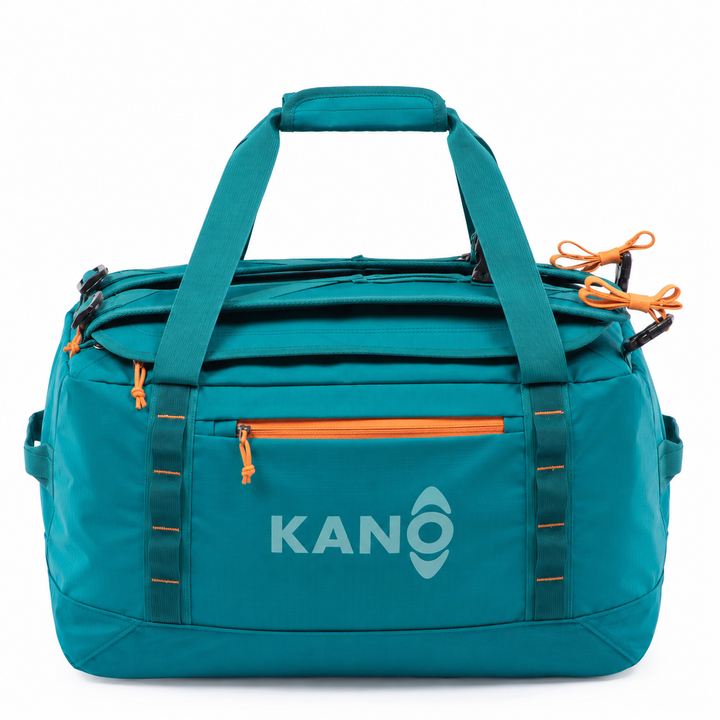 Bolso Convertible en Mochila 40L Darwin Verde/Naranja