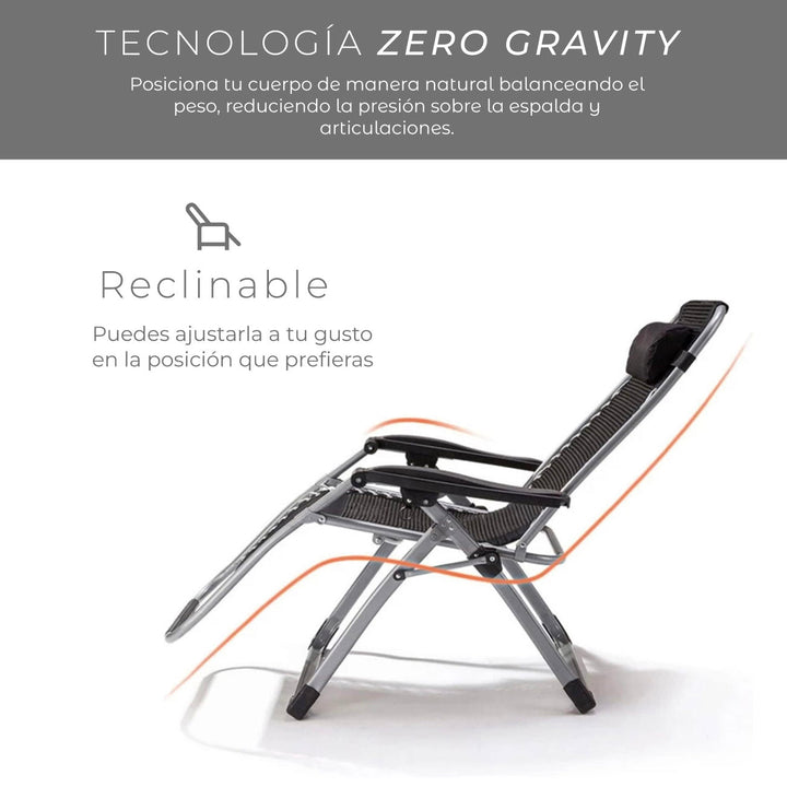 Reposera Zero Gravity Zen Pro con Colchón