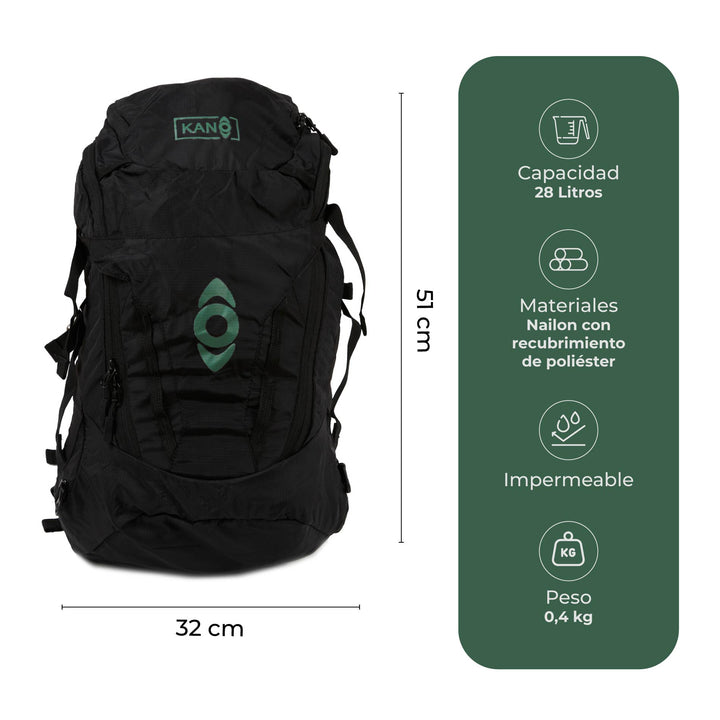 Mochila Outdoor 28L Laguna Verde