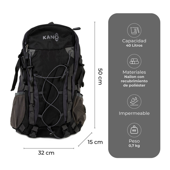 Mochila Outdoor 40L Laguna Pirquinco