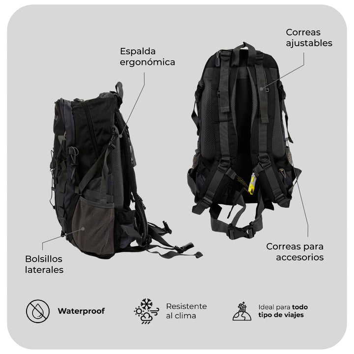 Mochila Outdoor 40L Laguna Pirquinco