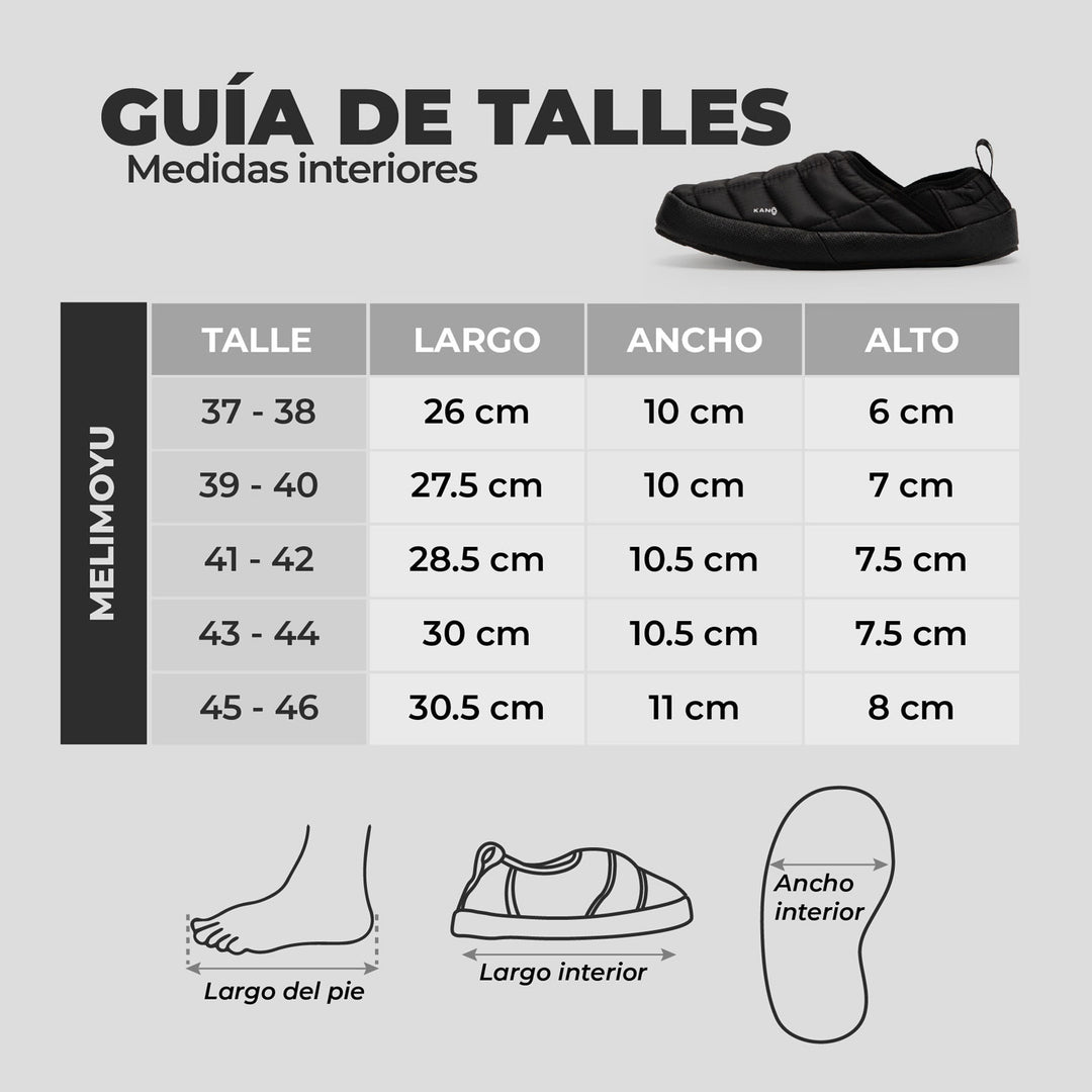 Pantuflas Outdoor Melimoyu Negro