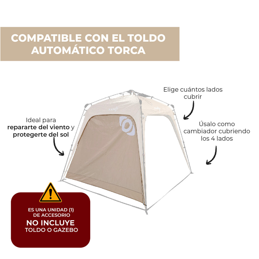 PREVENTA Pared Lateral para Gazebo Automático Torca