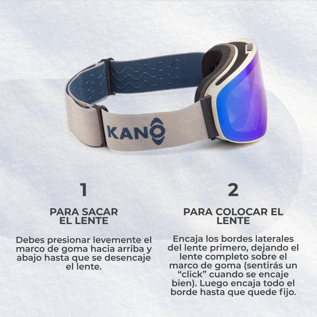 Combo Casco FROST + Antiparras ICEWAVE