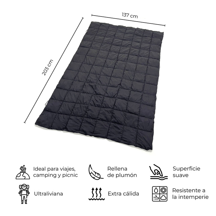 Manta Térmica Outdoor Puelo Negro