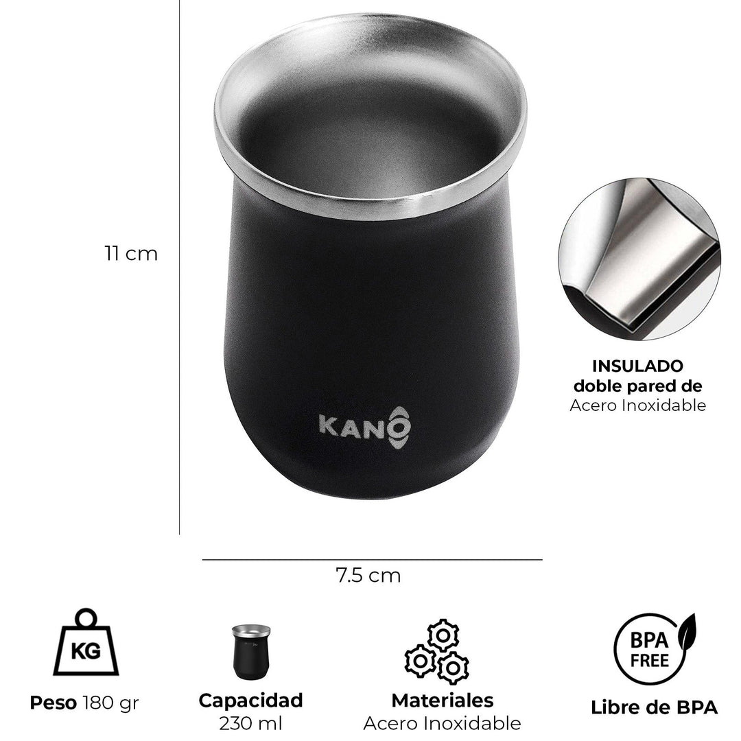 Mate Térmico de Acero Inoxidable