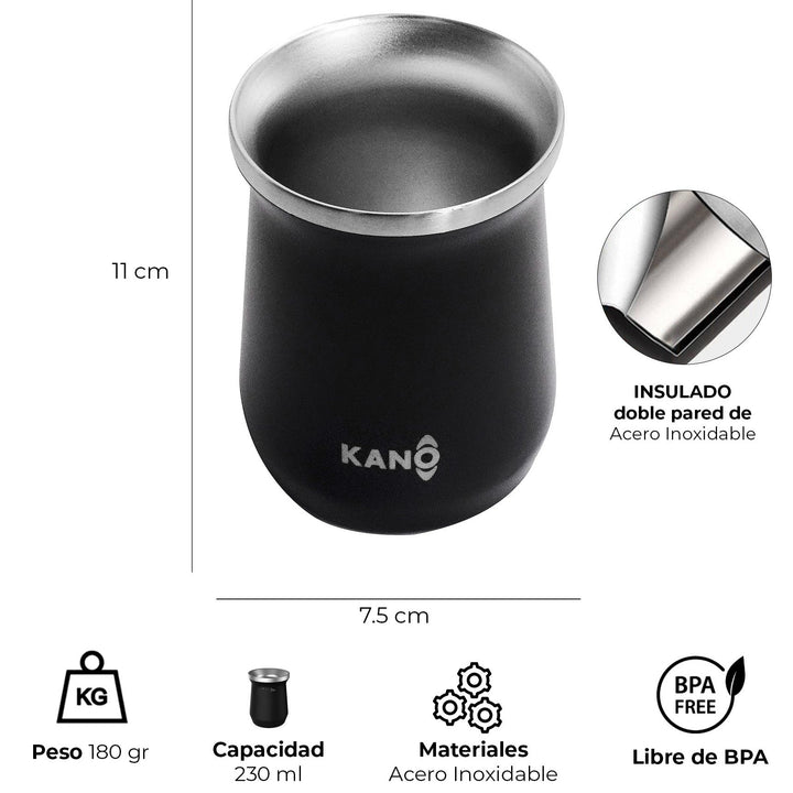 Mate Térmico de Acero Inoxidable
