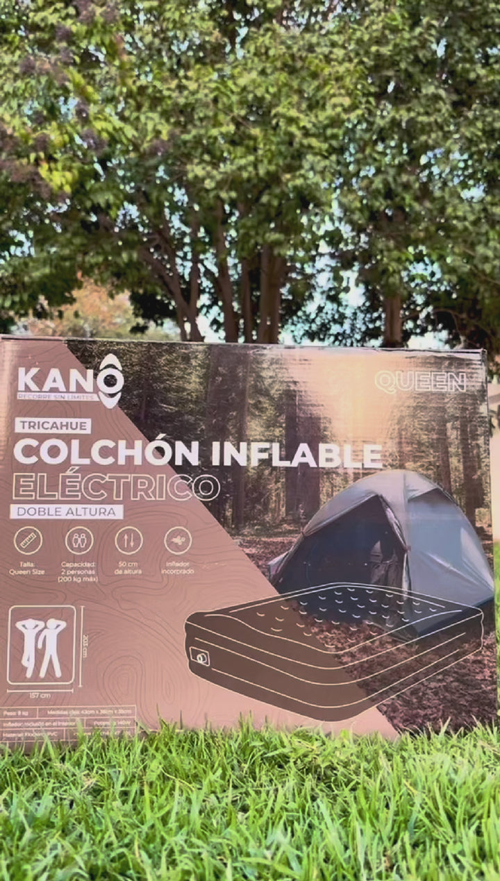 Colchón Inflable Eléctrico Queen Tricahue