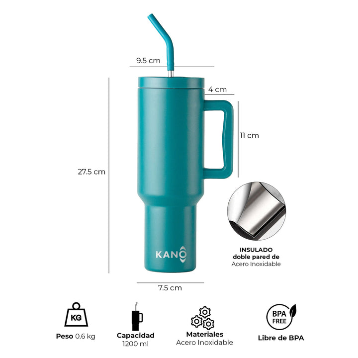 Vaso Térmico Mug 1200ml Petróleo